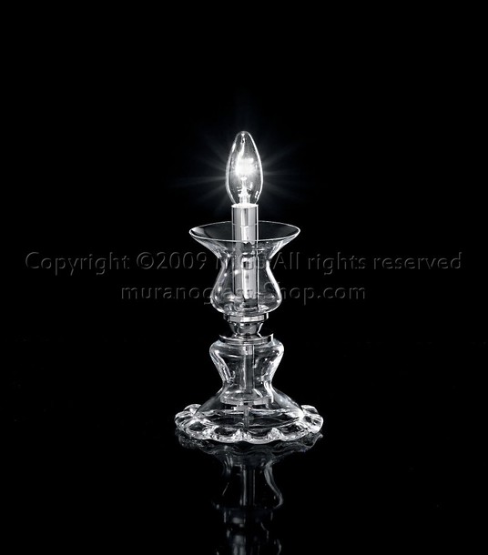 lampes de table Murano Série 1021, Lumière Crystal
