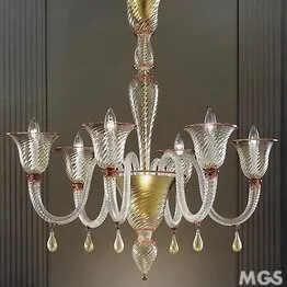 Lustre Rigadin à six feux