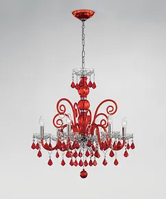 lustre de style bohême en cristal et noir