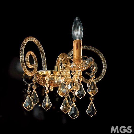 Appliques Bohême, Applique type de Bohême ambre décoration