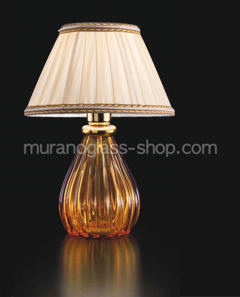 Lampes de table série Murano 1395, Submergé décor lumineux ambre