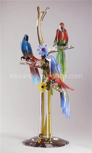 Perroquets sur l'arbre, Trois perroquets sur l'arbre