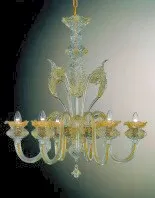 Lustre en cristal à six lumières baloton