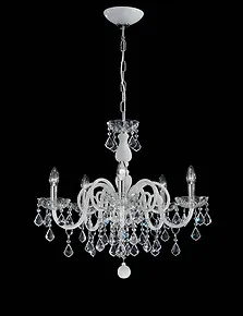 le style Chandelier bohême de couleur rouge et du cristal