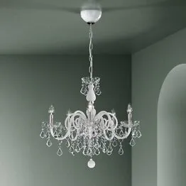 Lustre bohème améthyste