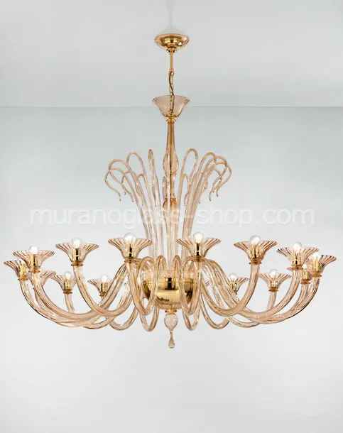 Chandelier Koons, Lustre en cristal à seize lumières