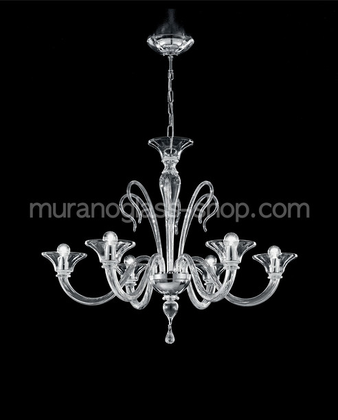 Chandelier Koons, Lustre en cristal avec cinq lumières