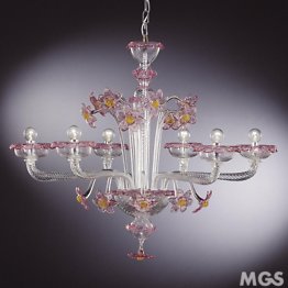 cristal de lustre et de rubis