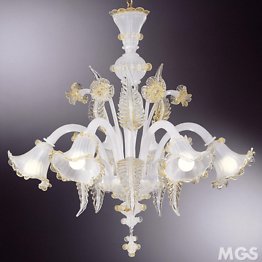 Lustre couleur soie décoré avec de l'or 24 carats