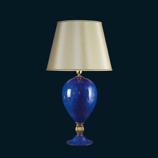 Tableau lampes Série 8672, Lampe de table bleu or