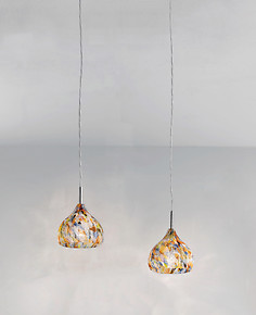 Lampe suspension contemporaine avec murrine