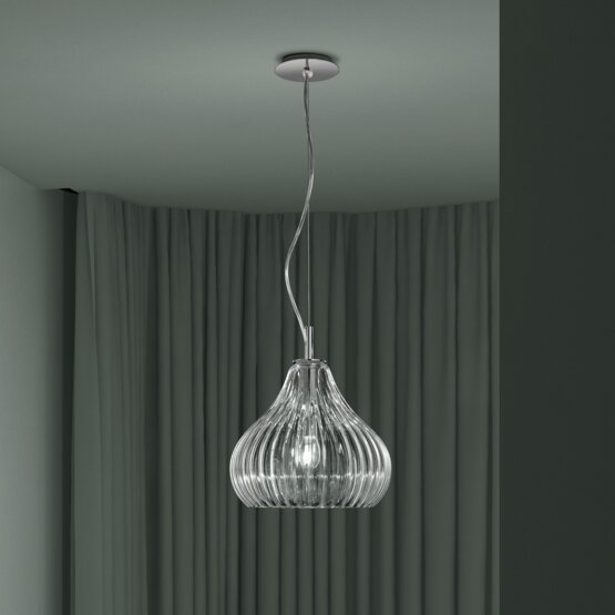 Lampe suspendue Sphera, Moderne lampe suspendue en cristal