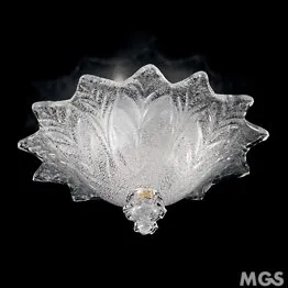 Plafonnier avec verre grain