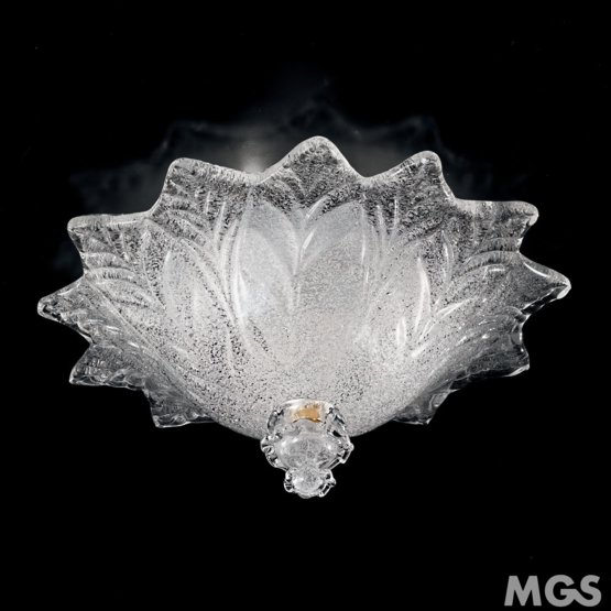 Lampe de plafond Tetide, Plafonnier avec verre grain