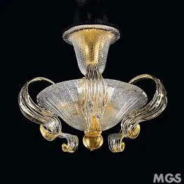 Plafond décoré de feuilles d'or