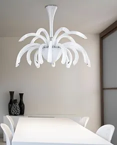 Lustre moderne de couleur blanc lait