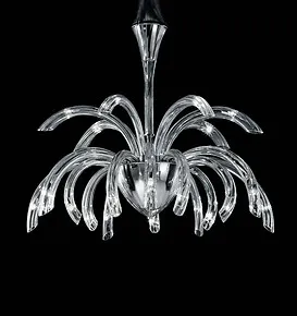 Lustre Moderne en cristal et noir