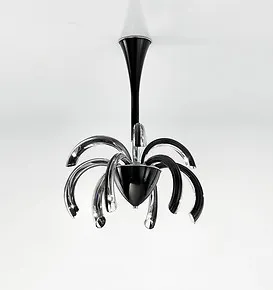 Lustre Moderne en cristal et noir