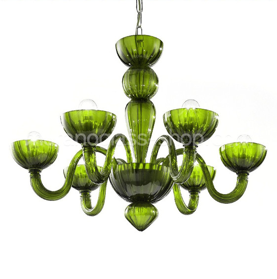 Nielsen Chandelier, Lustre couleur verte