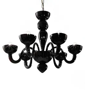 Lustre couleur noire