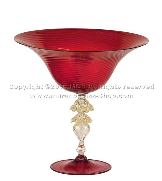Murano tasse 5477, Murano bol de rouge et d'or