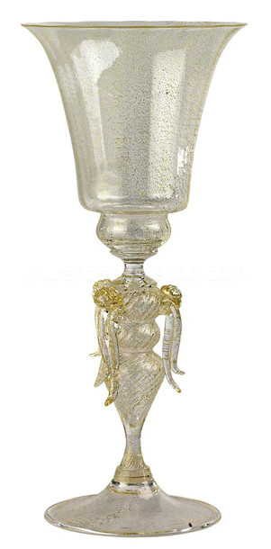 Verre de Murano 5482, Verre de décoration en verre de Murano or