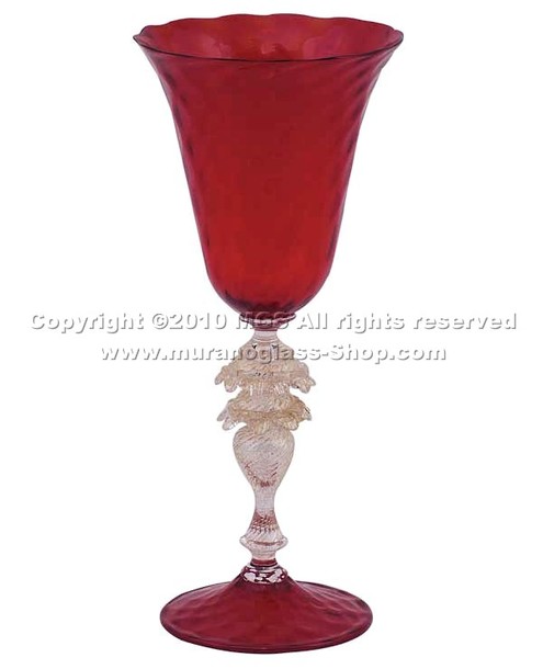 Verre de Murano 5484, Verre de Murano de couleur rouge