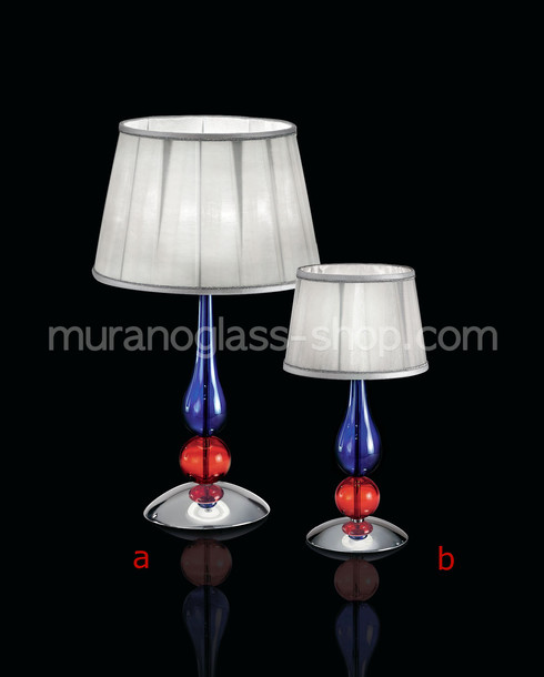 Lampes de table série Murano moderne 2533, Lampe de table multi couleur