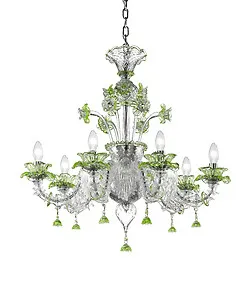 Ca 'Rezzonico vert Modèle Lustre Facile
