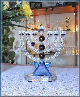 Menor2002, Candélabre juif Menorin cristal