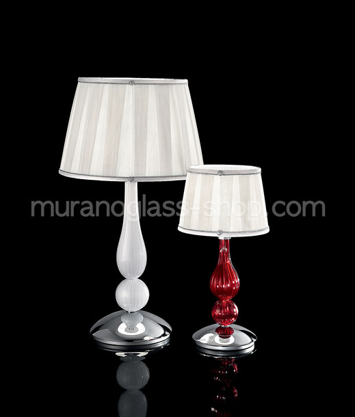 Lampes de table série Murano moderne 2533, Lampe de table en blanc