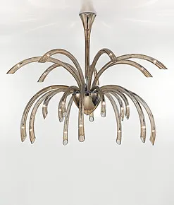 lustre moderne, 21 lumières, couleurs fum