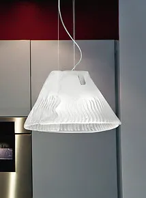 Suspension verre sablé