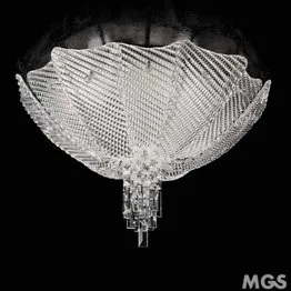 cristal plafond avec une texture tricotée