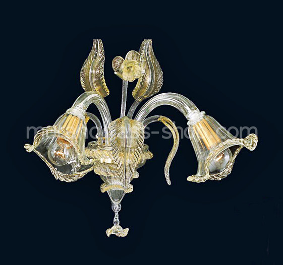 Applique série 7634, cristal Applique et or