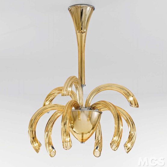 Lustre Phoenix, Lustre, 9 lumières, couleur ambre