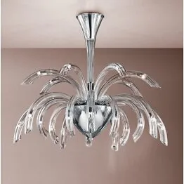 lustre moderne, 21 lumières, couleur cristal