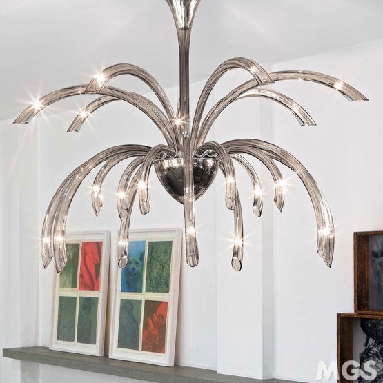 Lustre Phoenix, Lustre, 21 lumières, couleur fumé