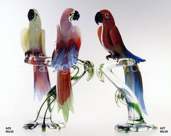 Perroquets sur une branche, Parrot sur une branche