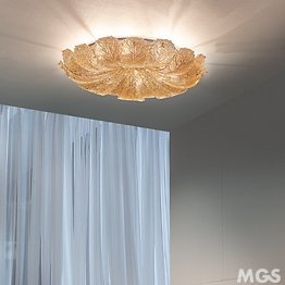 lampe de plafond dans graniglia ambre