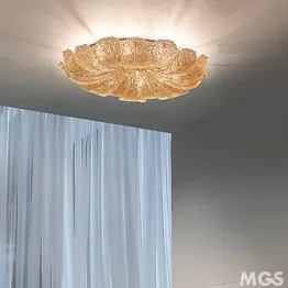 lampe de plafond dans graniglia ambre