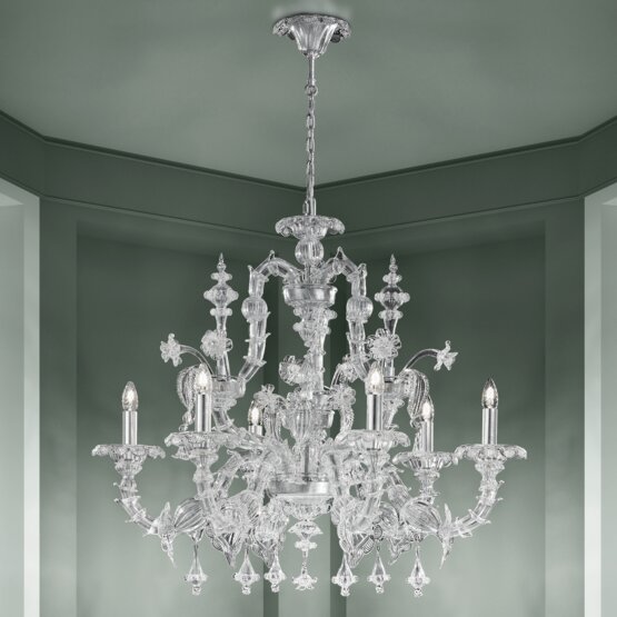 Lustre Rezzonico, Rezzonico cristal Chandelier Ca '