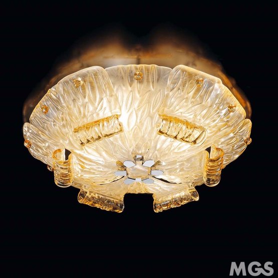 Plafonnier Tribuno, Plafond cristal ambre