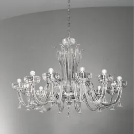 lustre en cristal de fumer