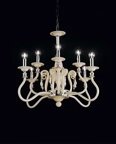 Ivory Lustre à huit lumières