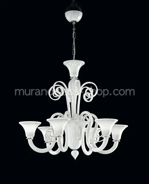 Lustre Sambonet, Lustre en cristal à six lumières