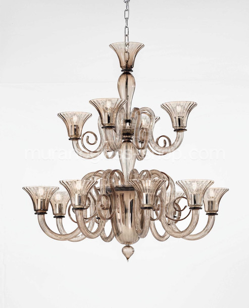 Lustre Sambonet, Lustre en cristal à douze lumières