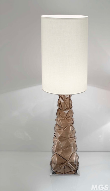 Léger Lampe de table, Lampe de table en couleur fumée