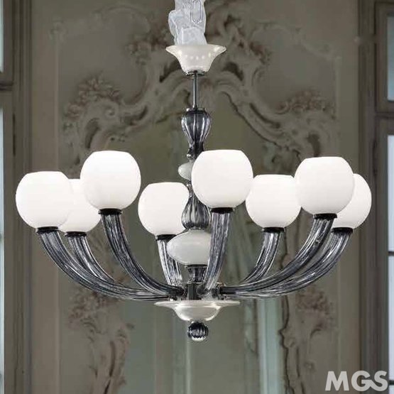 Lustre Gritti, Lustre Gritti blanc et cristal