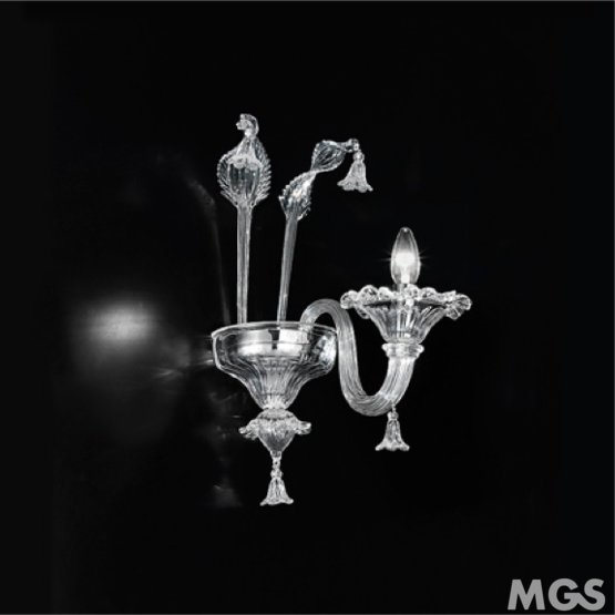 Appliques Patrini, Applique en cristal à une lumière